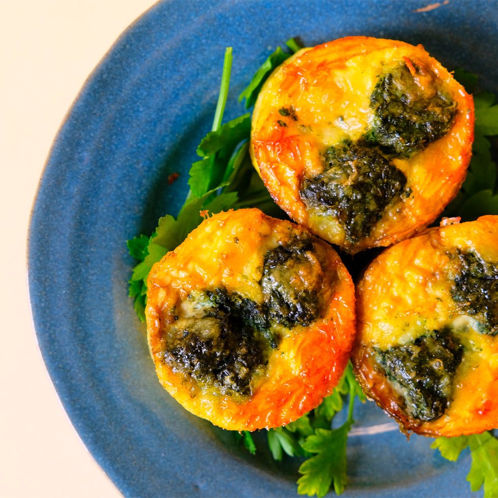 Frittata (italiensk æggekage) med spinat og mozzarella – madudefra