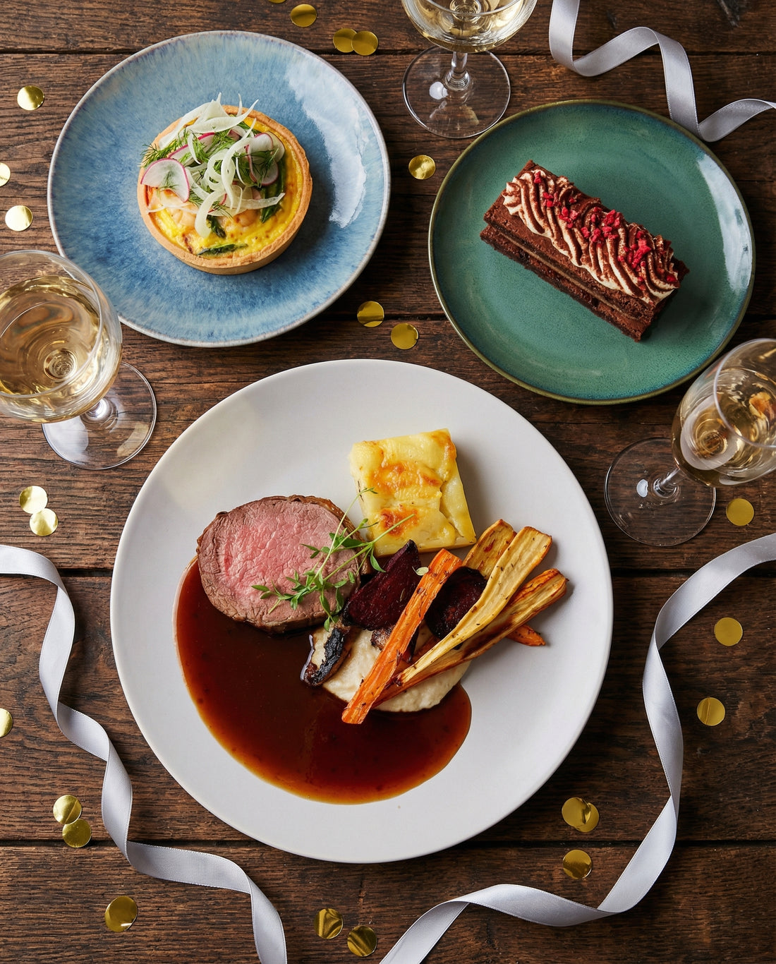 3 retters nytårsmenu 2025