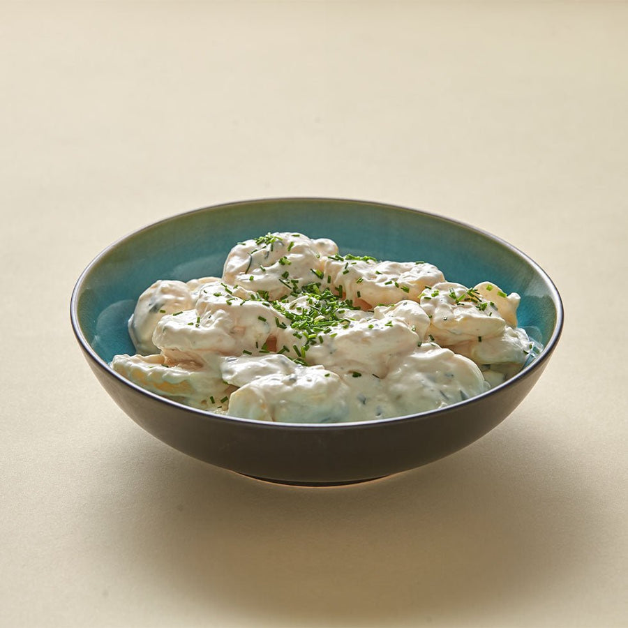 Kartoffelsalat med creme fraiche-Mad_ud_af_huset-madudefra